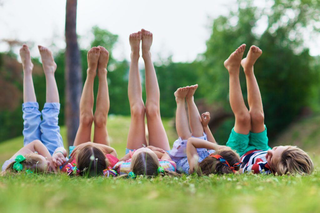 Barefoot kids